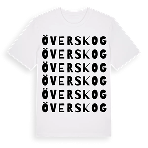 Överskog ordlek t-shirt – ekologisk bomull t-shirt från Pinshirt