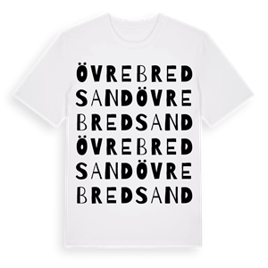 Övre Bredsand ordlek t-shirt – ekologisk bomull t-shirt från Pinshirt