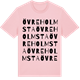 Pink Cotton t-shirt med Övre Holmsta ordlek t-shirt