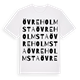 White t-shirt med Övre Holmsta ordlek t-shirt