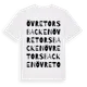 White t-shirt med Övre Torsbacken ordlek t-shirt