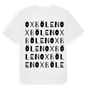 Oxbölen ordlek t-shirt – ekologisk bomull t-shirt från Pinshirt