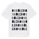 White t-shirt med Oxbölen ordlek t-shirt