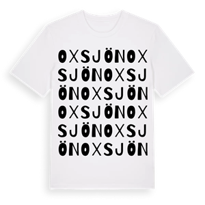 Oxsjön ordlek t-shirt – ekologisk bomull t-shirt från Pinshirt