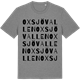 Mid Heather Gray t-shirt med Oxsjövallen ordlek t-shirt