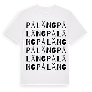 Påläng ordlek t-shirt – ekologisk bomull t-shirt från Pinshirt