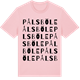 Pink Cotton t-shirt med Pålsböle ordlek t-shirt