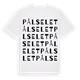 White t-shirt med Pålselet ordlek t-shirt