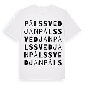 Pålssvedjan ordlek t-shirt – ekologisk bomull t-shirt från Pinshirt