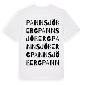 Pannsjöberg ordlek t-shirt – ekologisk bomull t-shirt från Pinshirt