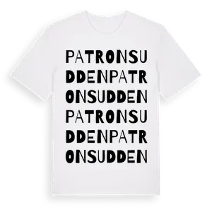 Patronsudden ordlek t-shirt – ekologisk bomull t-shirt från Pinshirt