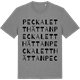 Mid Heather Gray t-shirt med Peckaletthättan ordlek t-shirt