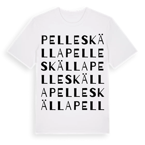 Pelles källa ordlek t-shirt – ekologisk bomull t-shirt från Pinshirt