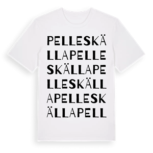 Pelles källa ordlek t-shirt – ekologisk bomull t-shirt från Pinshirt