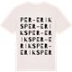 Vintage White t-shirt med Per-Eriks ordlek t-shirt