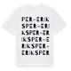 White t-shirt med Per-Eriks ordlek t-shirt