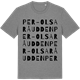 Mid Heather Gray t-shirt med Per-Olsaråudden ordlek t-shirt