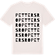 Vintage White t-shirt med Pettersro ordlek t-shirt