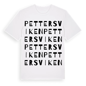 Pettersviken ordlek t-shirt – ekologisk bomull t-shirt från Pinshirt