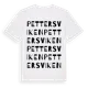 White t-shirt med Pettersviken ordlek t-shirt