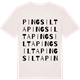 Vintage White t-shirt med Pingsilta ordlek t-shirt