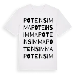 Potensimma ordlek t-shirt – ekologisk bomull t-shirt från Pinshirt
