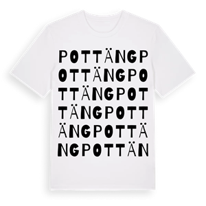 Pottäng ordlek t-shirt – ekologisk bomull t-shirt från Pinshirt