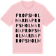 Pink Cotton t-shirt med Propsholmarna ordlek t-shirt