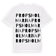 White t-shirt med Propsholmarna ordlek t-shirt