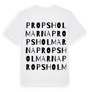 Propsholmarna ordlek t-shirt – ekologisk bomull t-shirt från Pinshirt