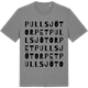Mid Heather Gray t-shirt med Pullsjötorpet ordlek t-shirt