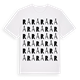 White t-shirt med Rå ordlek t-shirt