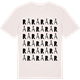 Vintage White t-shirt med Rå ordlek t-shirt