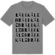 Mid Heather Gray t-shirt med Räbbkälen ordlek t-shirt