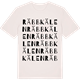 Vintage White t-shirt med Räbbkälen ordlek t-shirt
