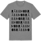 Mid Heather Gray t-shirt med Räbbmon ordlek t-shirt