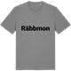 Mid Heather Gray t-shirt med Räbbmon fetstil t-shirt