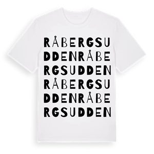 Råbergsudden ordlek t-shirt – ekologisk bomull t-shirt från Pinshirt