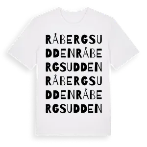 Råbergsudden ordlek t-shirt – ekologisk bomull t-shirt från Pinshirt