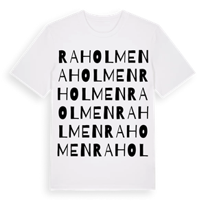 Raholmen ordlek t-shirt – ekologisk bomull t-shirt från Pinshirt