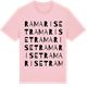 Pink Cotton t-shirt med Ramariset ordlek t-shirt