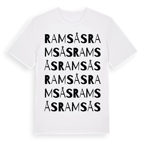 Ramsås ordlek t-shirt – ekologisk bomull t-shirt från Pinshirt