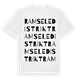 Ramsele distrikt ordlek t-shirt