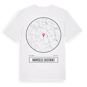 Ramsele distrikt t-shirt – ekologisk bomull t-shirt från Pinshirt