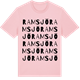Pink Cotton t-shirt med Ramsjö ordlek t-shirt