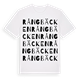 White t-shirt med Rångbäcken ordlek t-shirt