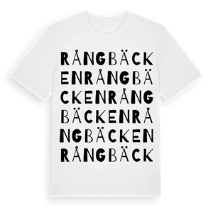 Rångbäcken ordlek t-shirt – ekologisk bomull t-shirt från Pinshirt