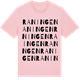 Pink Cotton t-shirt med Raningen ordlek t-shirt