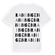 White t-shirt med Raningen ordlek t-shirt