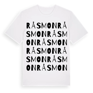 Råsmon ordlek t-shirt – ekologisk bomull t-shirt från Pinshirt